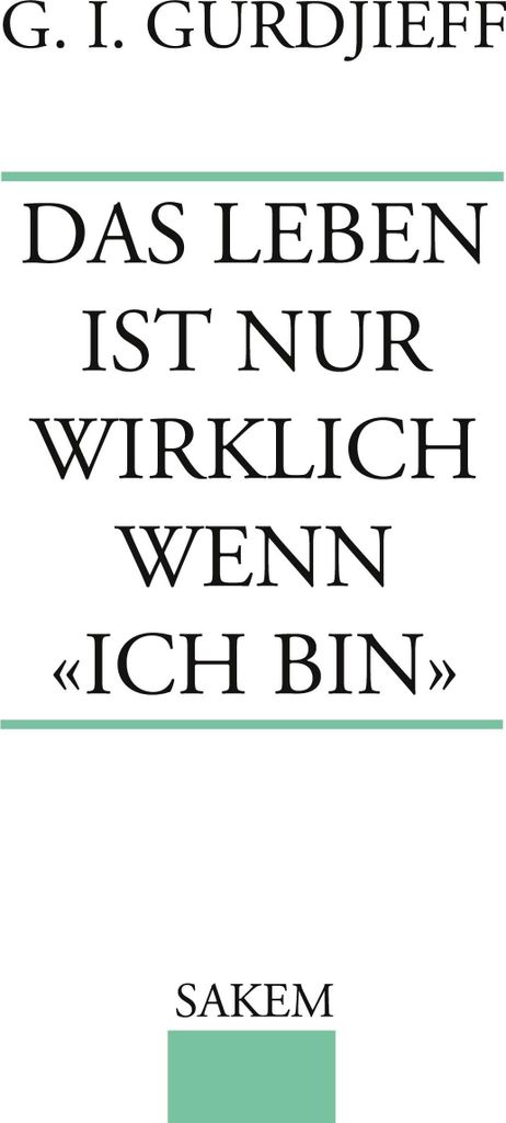 Das Leben ist nur wirklich wenn \Ich Bin\""