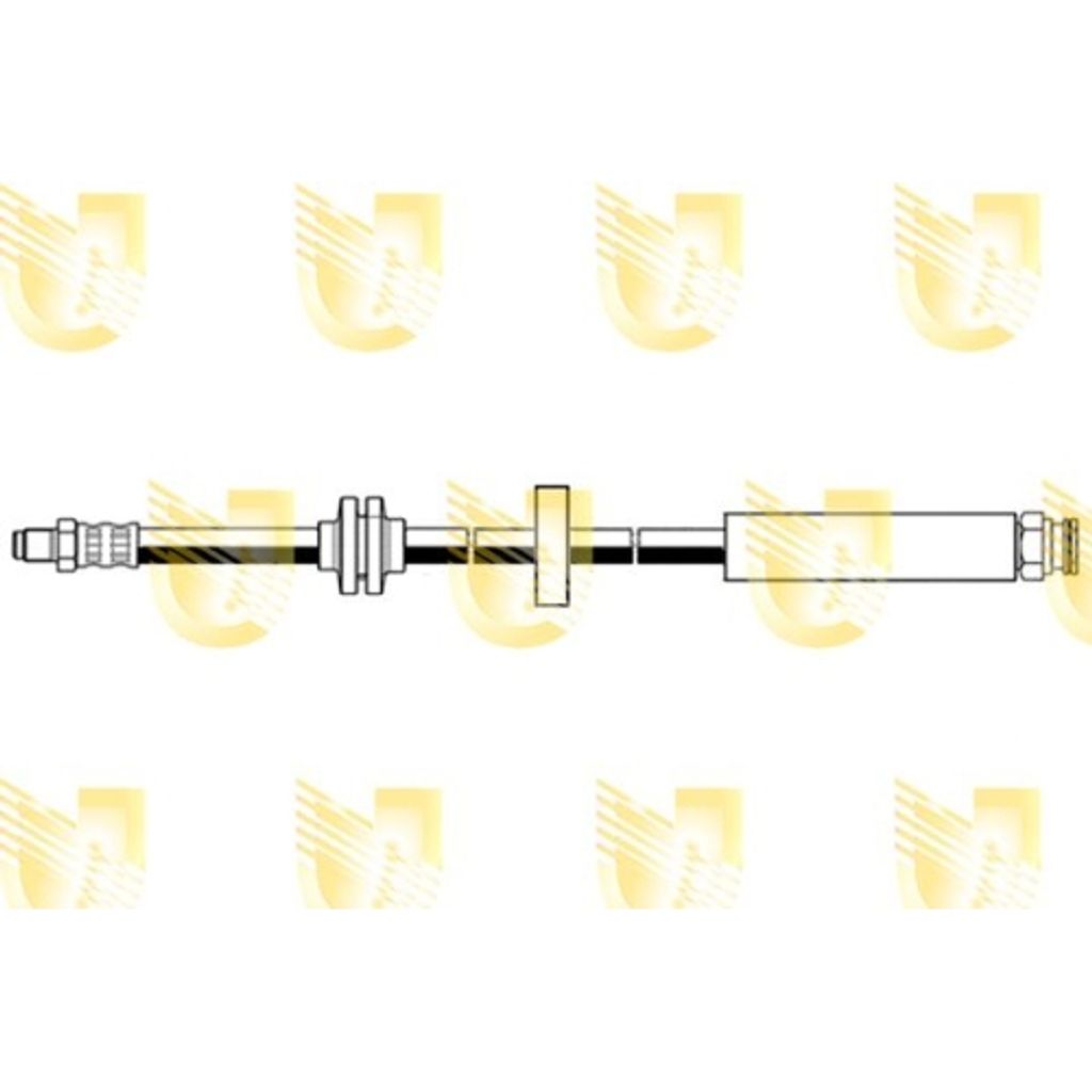Bremsschlauch Unigom 378388 für Alfa Romeo Hinterachse Beidseitig