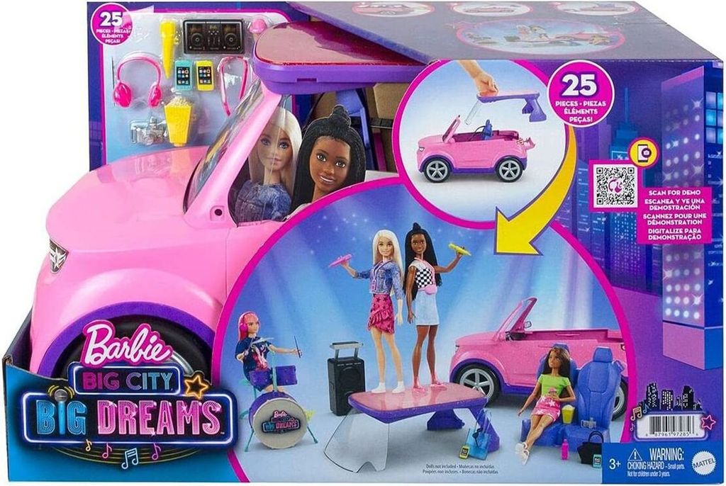 Barbie "Het gordijn gaat op voor grote dromen" SUV-auto Productafbeelding 