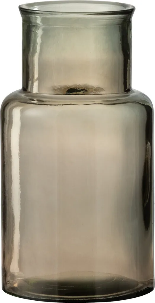 J-Line Vase Cylindre Verre Marron Clair Small - Déco Chic Intérieure