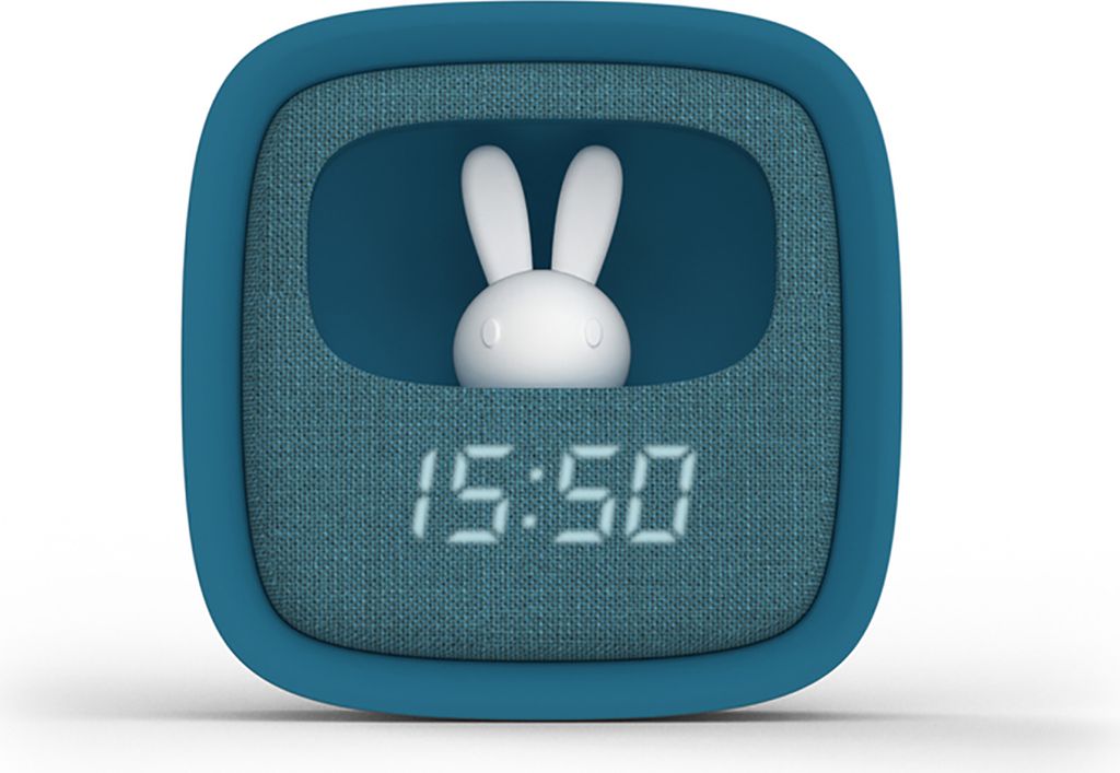 Mobility on Board, Kinder-Wecker Lampe Hase Billy Clock Touch 3 Alarme, Blau