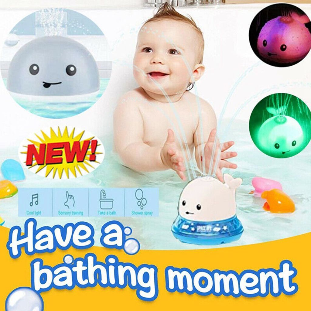 Mit Licht Musik Kinder Schwimmende Badespielzeug Automatisch Sprinkler Babyspiel 