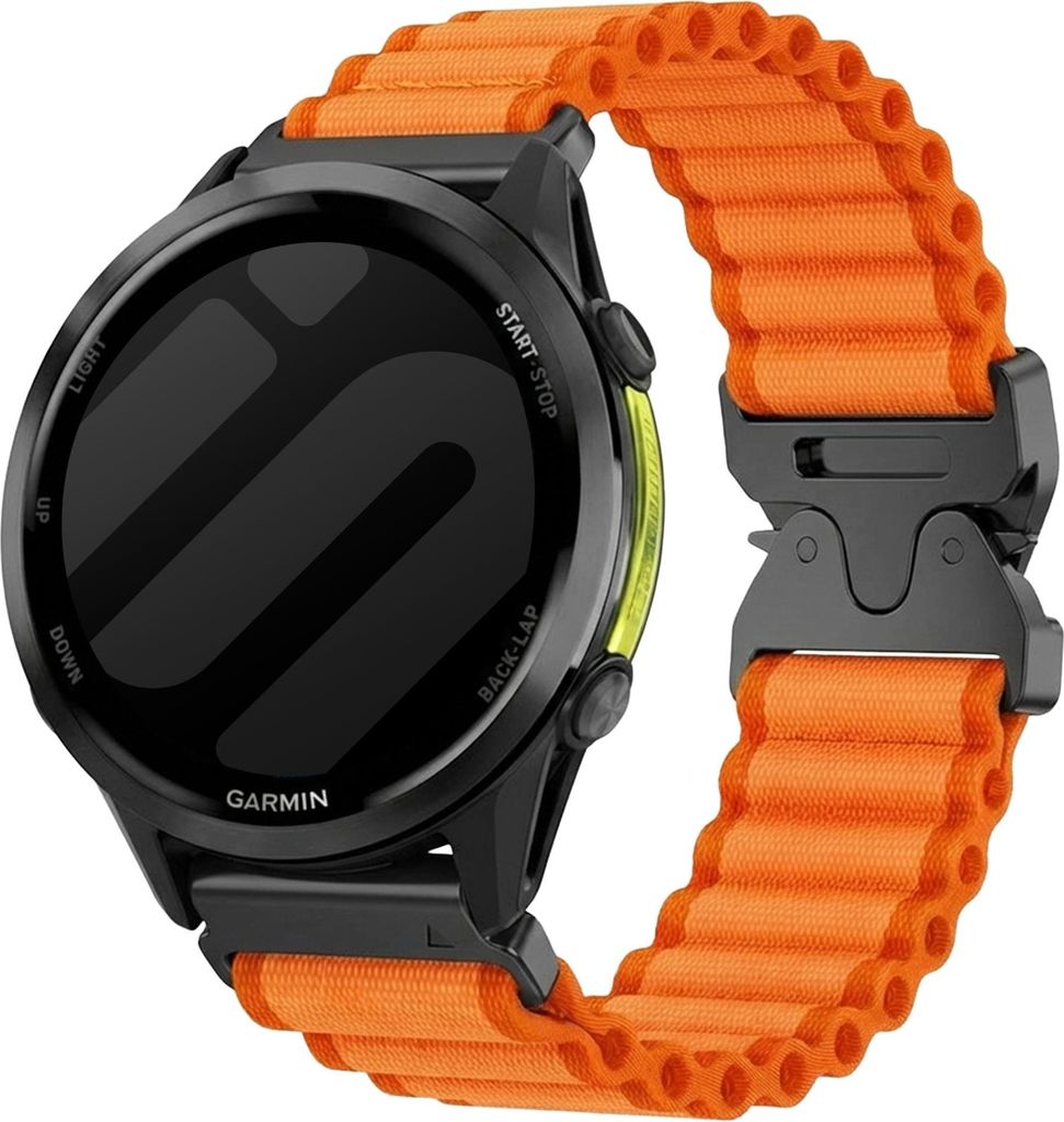 Strap-it Nylonband 'Outdoor'geeignet für geeignet für Garmin Fenix 8 (Pro-E-47mm) - Fenix 7 (Solar-Pro) - 6 (Solar-Pro) - Fenix 5 (Plus) / Foreru...