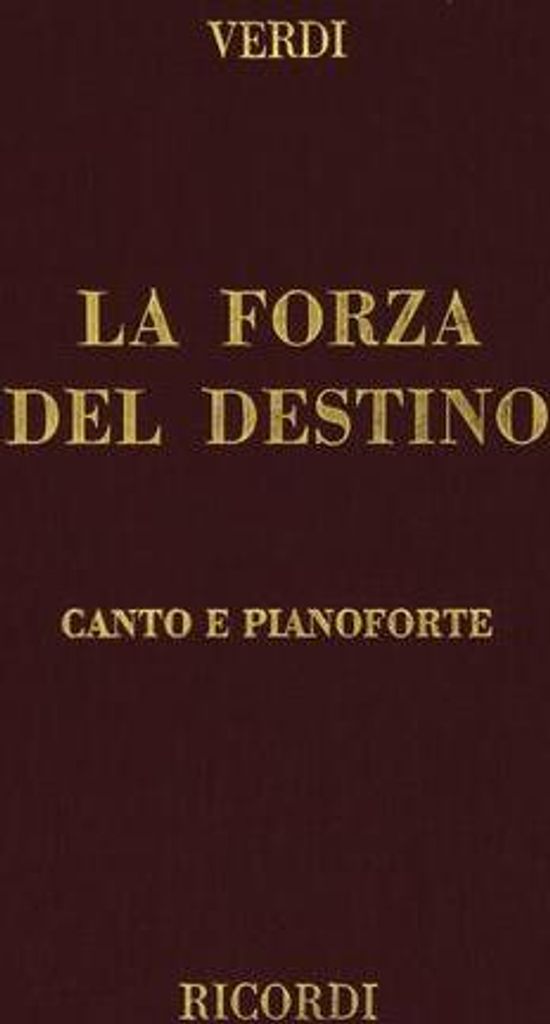 La forza del destinoKlavierauszug, gebunden