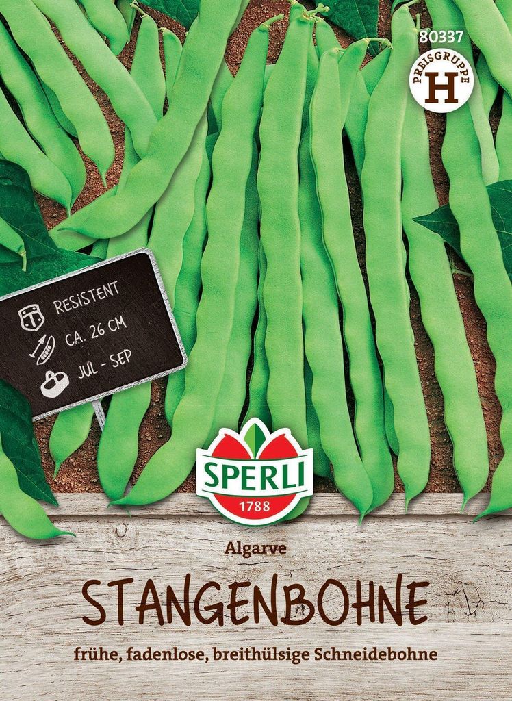 SPERLI Stangenbohnensamen Algarve Phaseolus vulgaris 15-20 Stangen