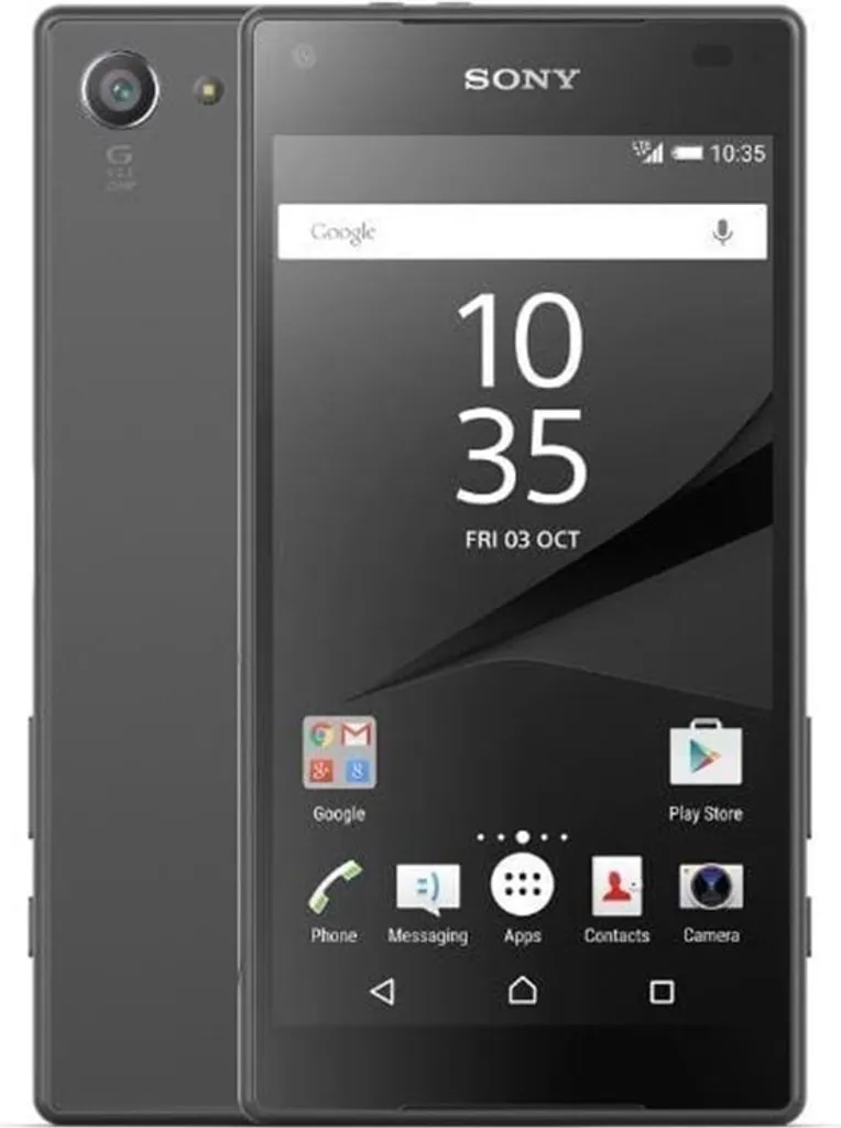 Smartphone Sony Xperia Z5 Compact noir idéal pour usage à une main