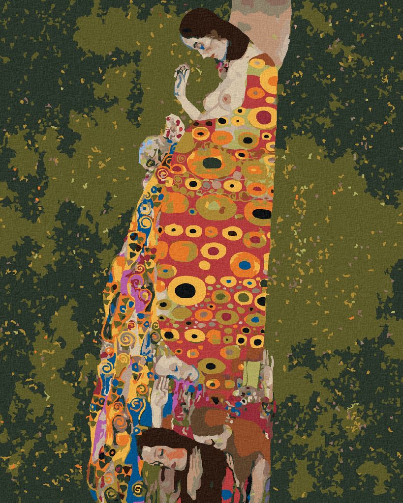 Zuty - Malen nach Zahlen - DIE HOFFNUNG II (G. KLIMT), 40x50 cm, ohne Keilrahmen