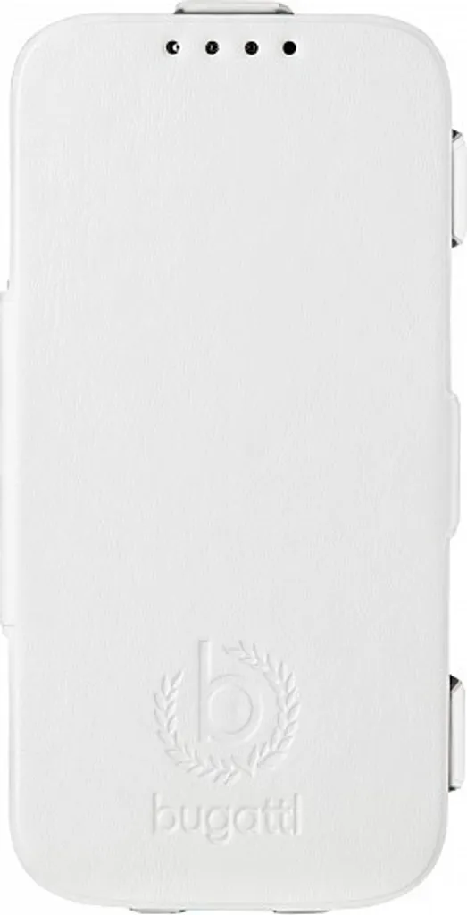 Bugatti Ultrathin Book I9195 : Étui Blanc Chic pour Samsung S4 Mini