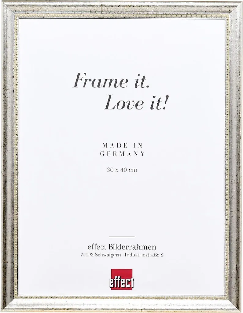 Acquista Cornice 13x13 Argento Profilo 85 - Vetro Museo Antiriflesso