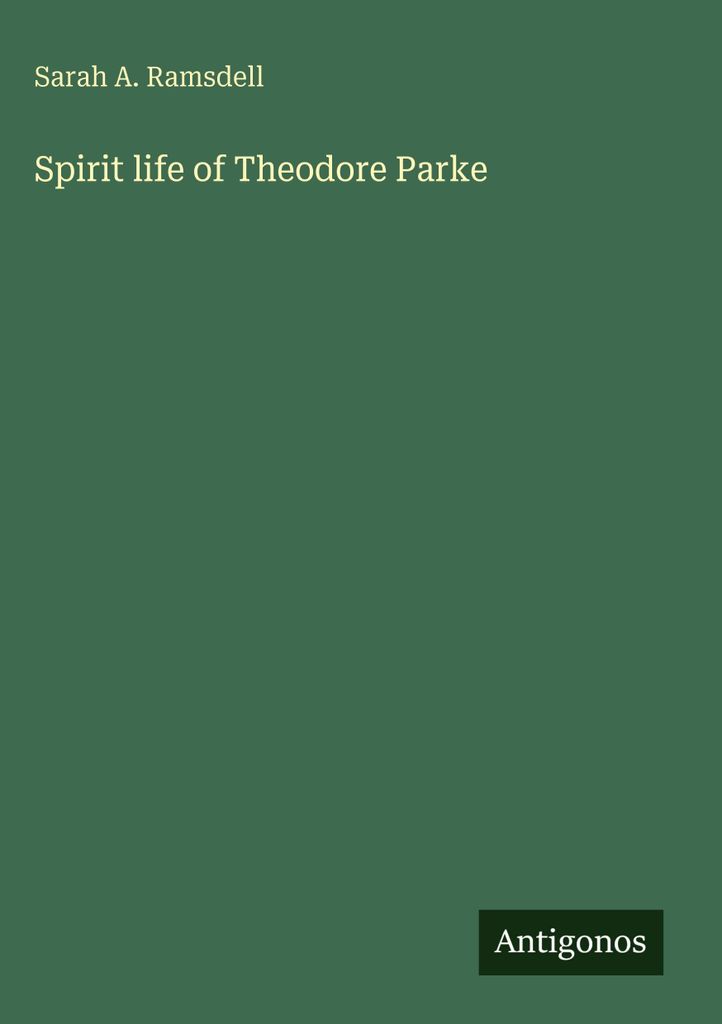 Spirit life of Theodore Parke