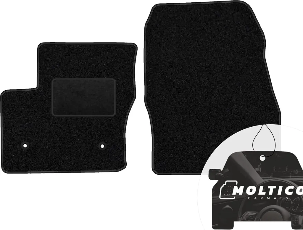 Tappetini Auto per Ford Escort V (90-92) | Set 2 Anteriori Velluto Nero