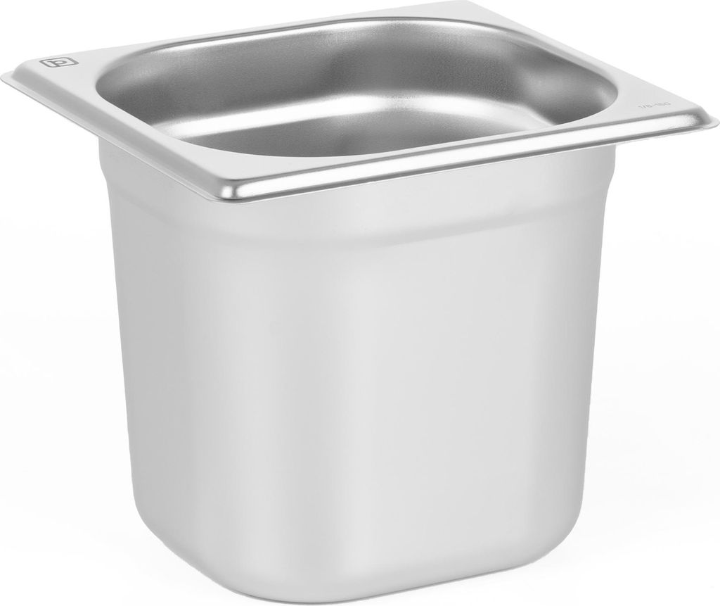 TECHNICA Behälter GN 1/6 150 mm aus Edelstahl | Gastro Container stapelbar | Edelstahlwanne Küche | Hitzebeständig -40 °C bis 300 °C | Gastronorm