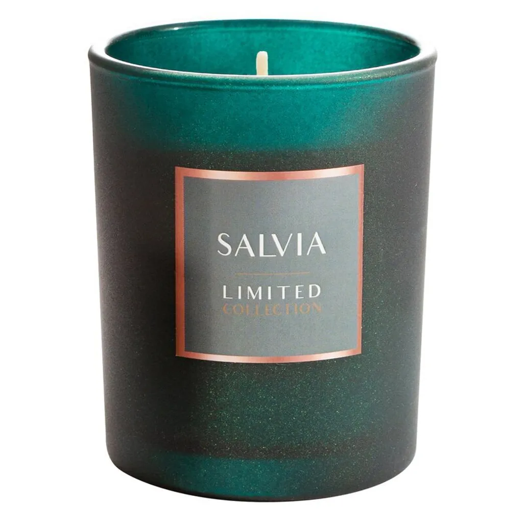 Bougie d'ambiance Salvia parfumée pour relaxation et déco intérieure