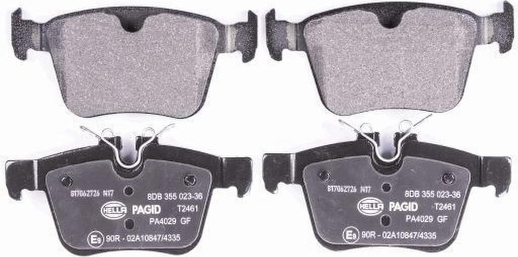 Bremsbelagsatz Scheiben mit Verschleißwarnung 16,1 mm HELLA für u.a. VOLVO XC60