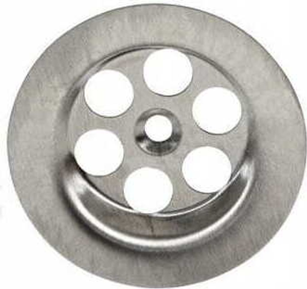 Siphonsieb aus Metall für Spülbecken, 69 mm, Silber