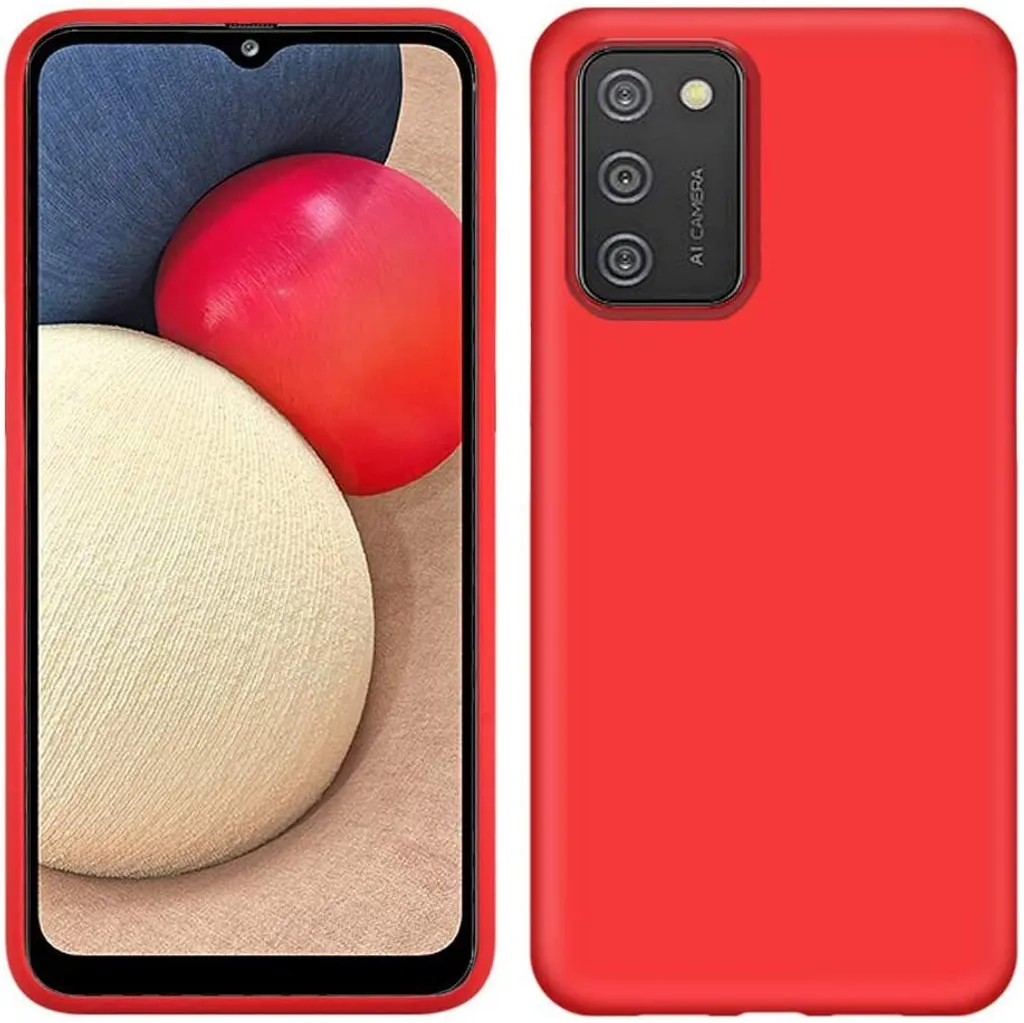 Custodia Protettiva Samsung A02S Silicone Rosso - Sicura per Tutti