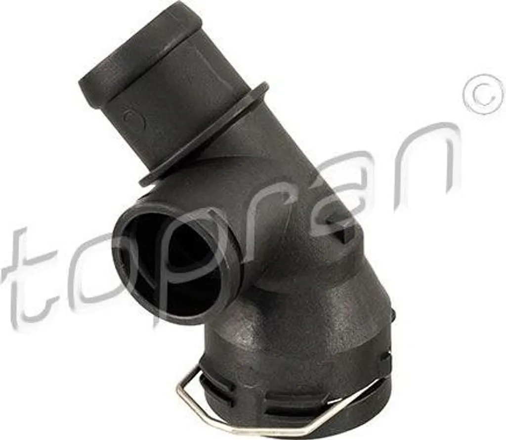 TOPRAN 112 399 Flangia refrigerante OE 1K0122291ADS compatibile con Golf V, Golf VI, Jetta, Passat 3C, Golf Plus, CC, Caddy, Beetle, Yeti, Superb, Rapid, Octavia, Toledo, Leon, Altea XL, Altea, TT, A3 8P, Passat CC, Scirocco, Touran
