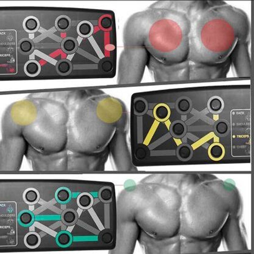 Push Up Board 9in1 Multiboard Liegestützgriffe Multitrainer Produktbild 2