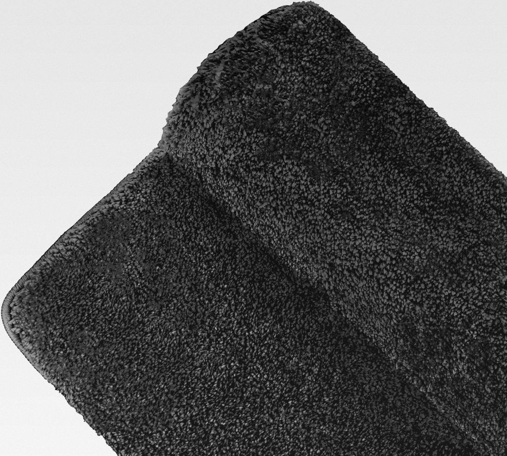 etérea Badezimmerteppich Jana - Badematte rutschfest 80x50 cm - Badvorleger waschbar Hochflor - Bathroom Mat - Badteppich Hochflor Schwer - Badlä...