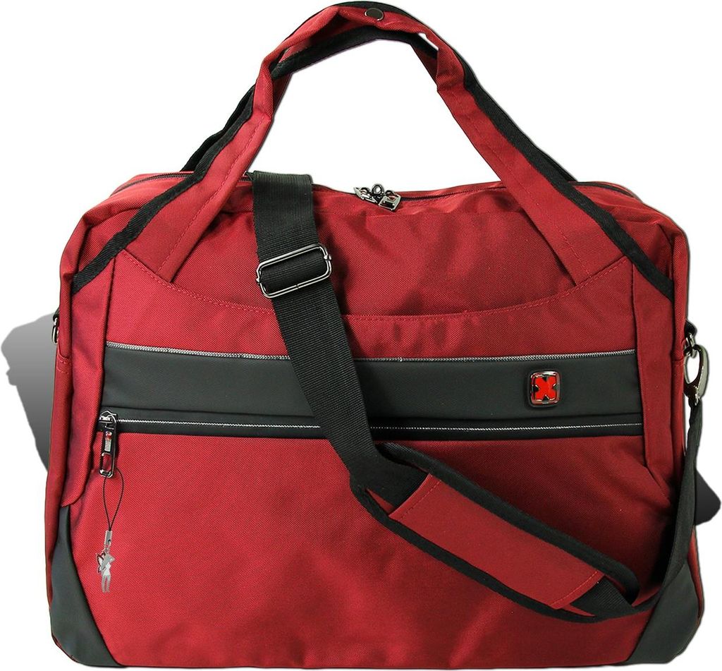 Travel N Meet Reisetasche, Sporttasche Spinnstoff rot Weekender D2OTD4211R