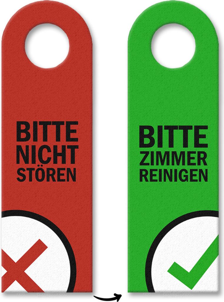 3x Bitte nicht stören - Bitte Zimmer reinigen Türhänger Türanhänger Türschild