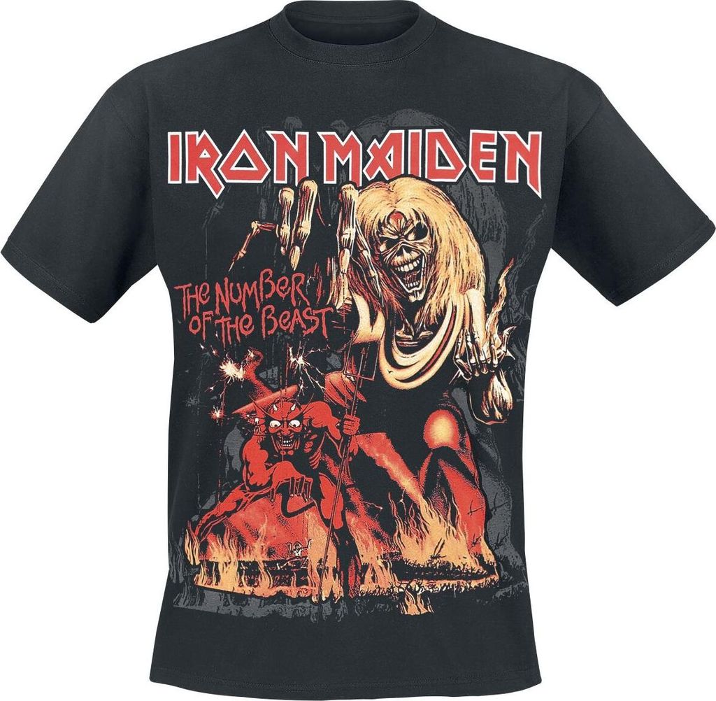 Iron Maiden T-Shirt Herren Number Of The Beast Graphic schwarz 4XL