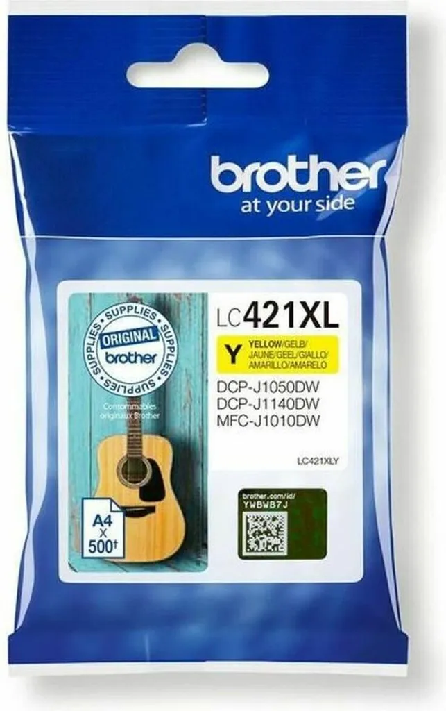 Cartouche Jaune Brother LC421XLY pour Impressions Photo et Bureautique