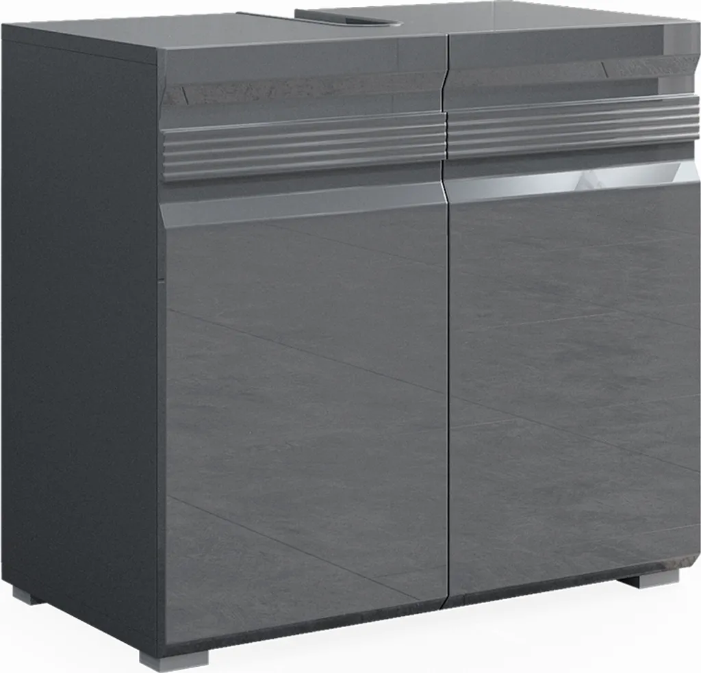 Aménagez votre Salle de Bain avec le Meuble Vicco Fredd Anthracite 60 cm