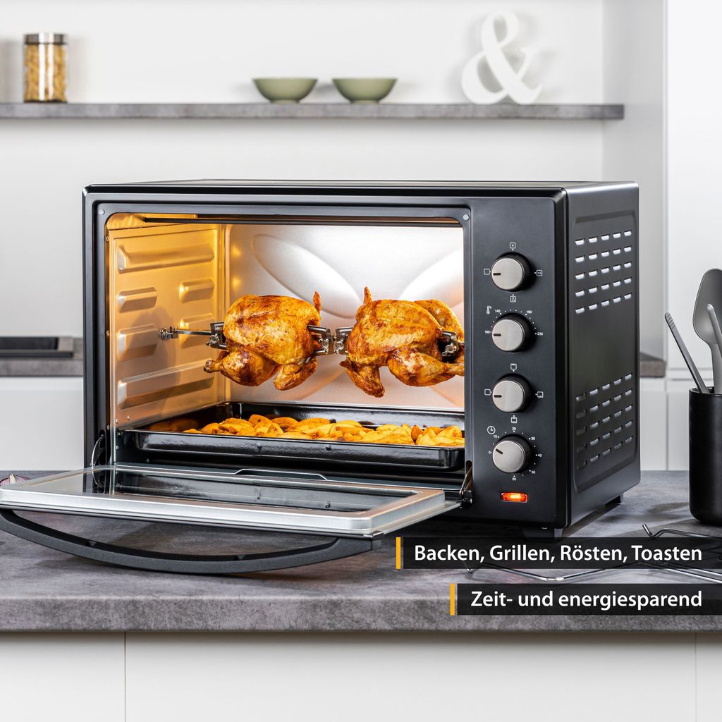 TZS First Austria Minibackofen 60L, Pizzaofen mit Umluft Produktbild 3