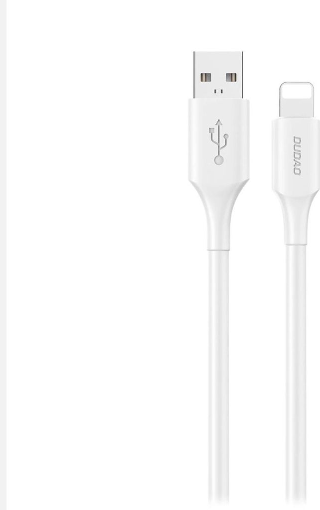 Dudao L2sL USB-A – Kompatibel mit iPhone (Kabel) 6A Kabel 1,2 m – Weiß