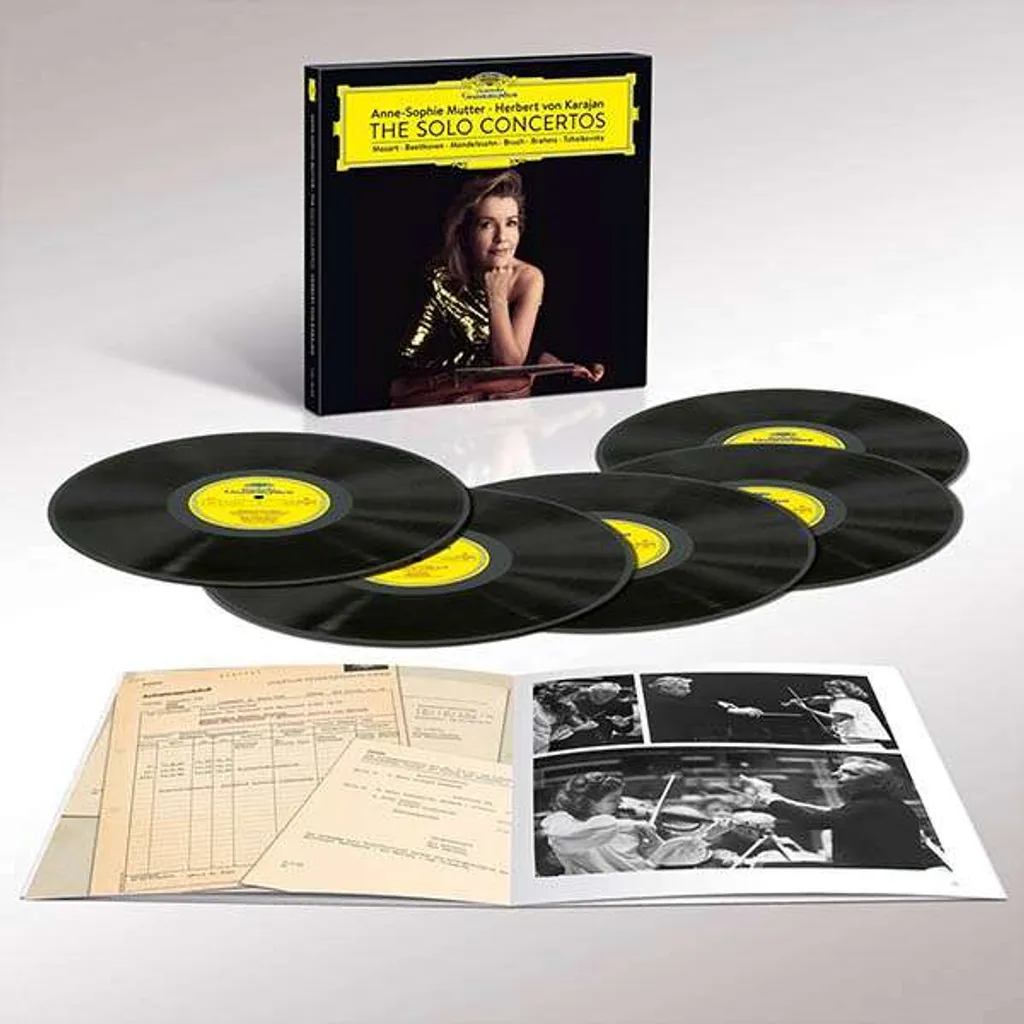 Coffret Disques Vinyles The Solo Concertos Mutter Karajan 180 Grammes