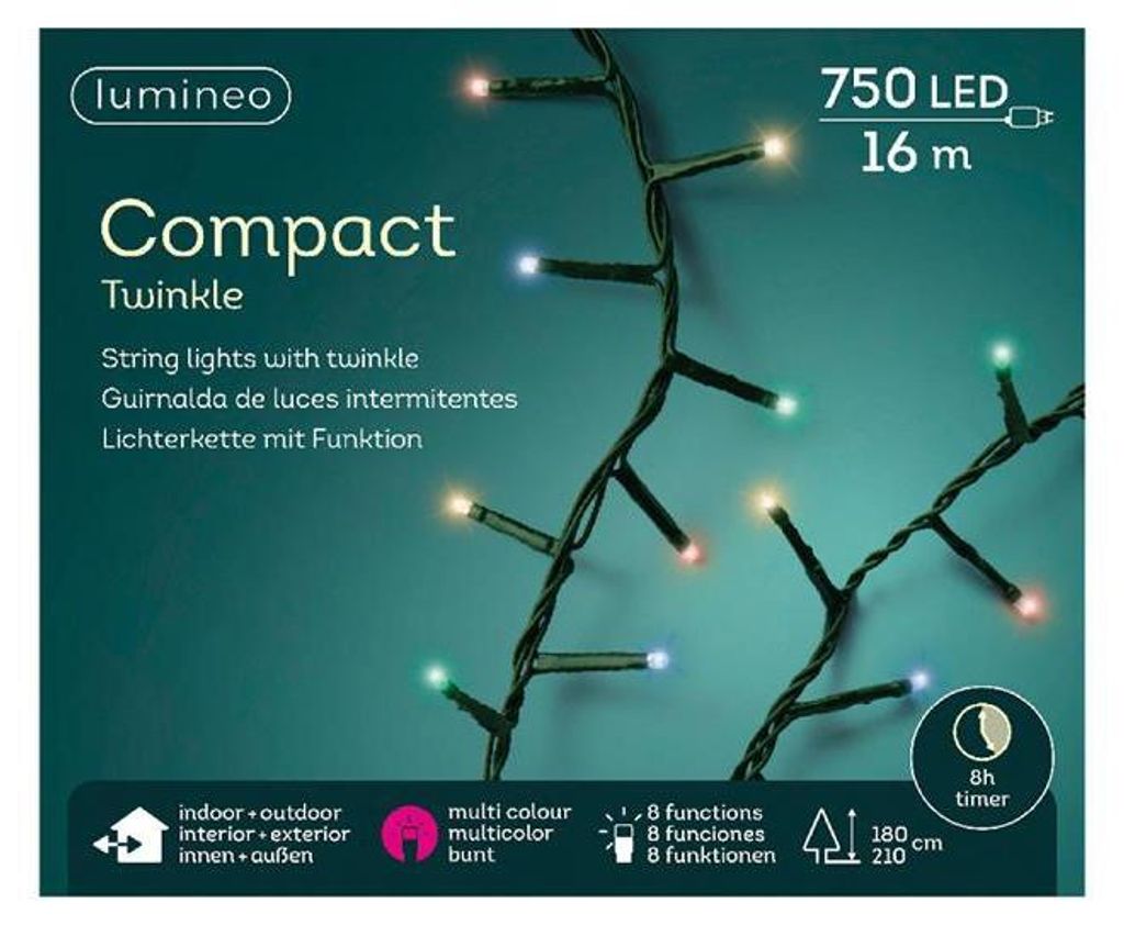 Kompaktní osvětlení LED s blikajícím efektem venkovní Obrázek produktu 