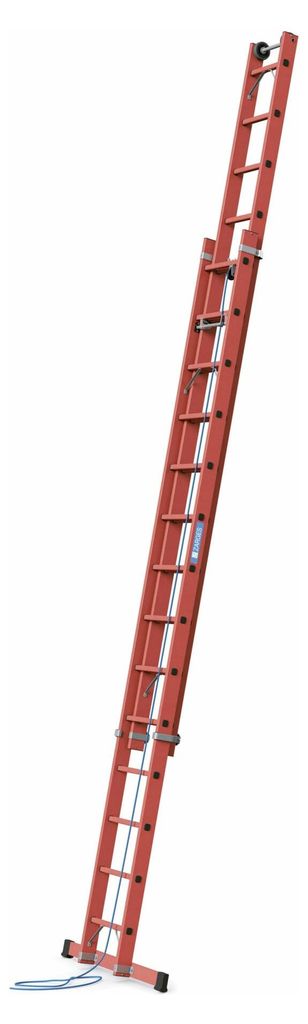 Zarges Vollkunststoff-Seilzugleiter Skyline EFA 2E 2x14 Sprossen