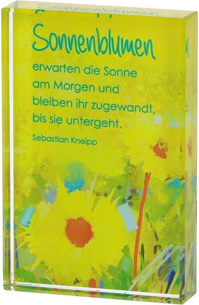 Butzon & Bercker Glasdekoration Sonnenblumen mit Produktbild 