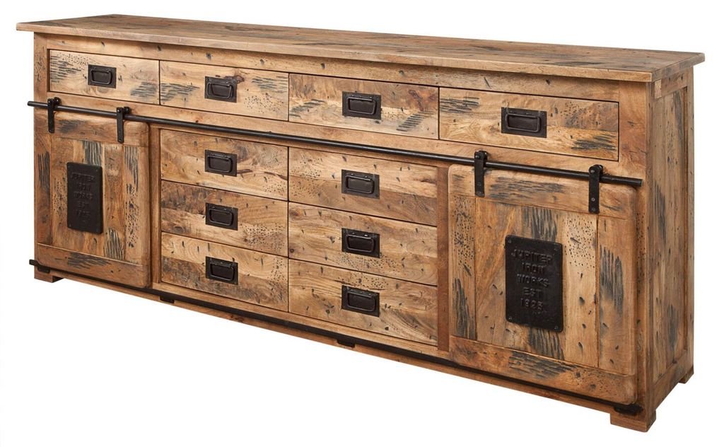MASSIVMOEBEL24 | credenza in legno di Mango 200x45x90 mango Immagine del prodotto 