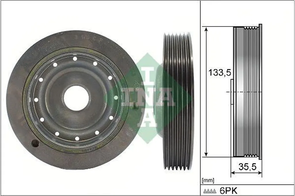 Poulie vilebrequin pour Renault Clio Megane Scenic réparation moteur