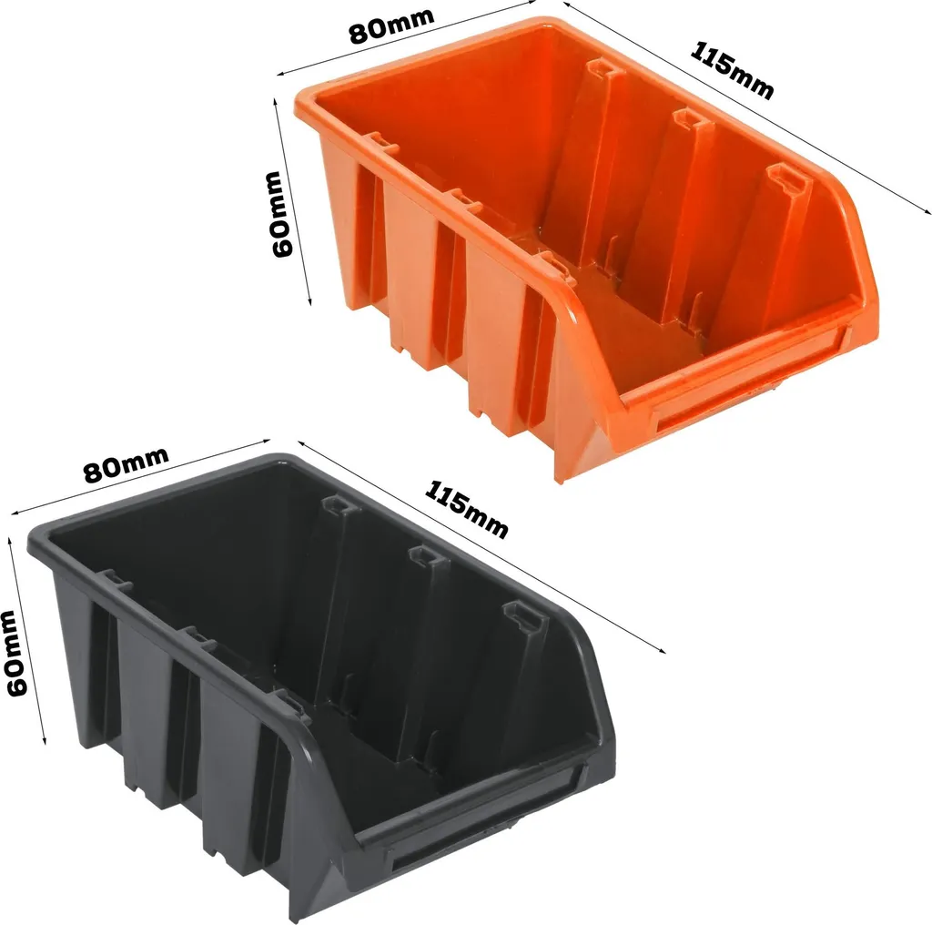 Panneau à outils en plastique modulable 115 cm, fixation murale facile - 4