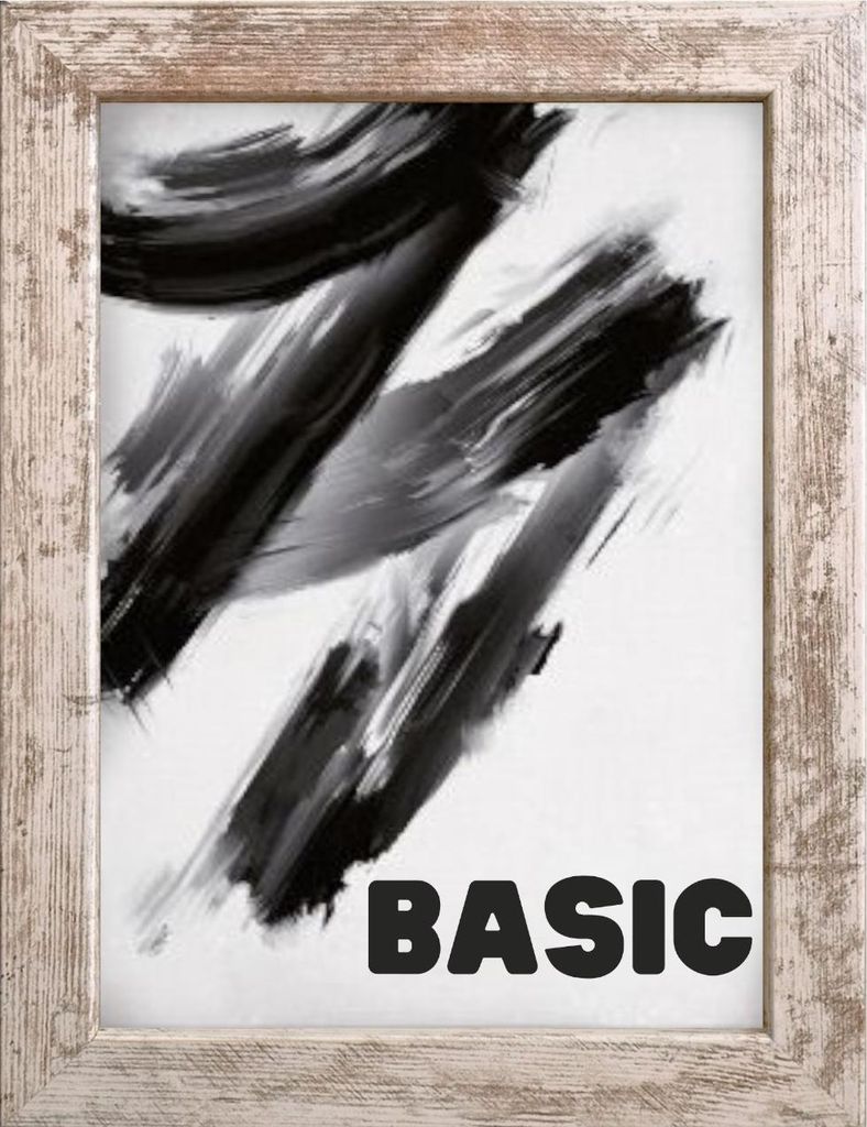 MDF BASIC Bilderrahmen 21x29,7 cm gebleichte Kiefer 1 Stück.
