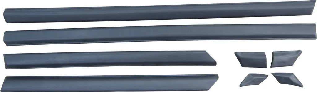 Baguettes de porte noires texturées pour VW Golf 3 série 1991-1997