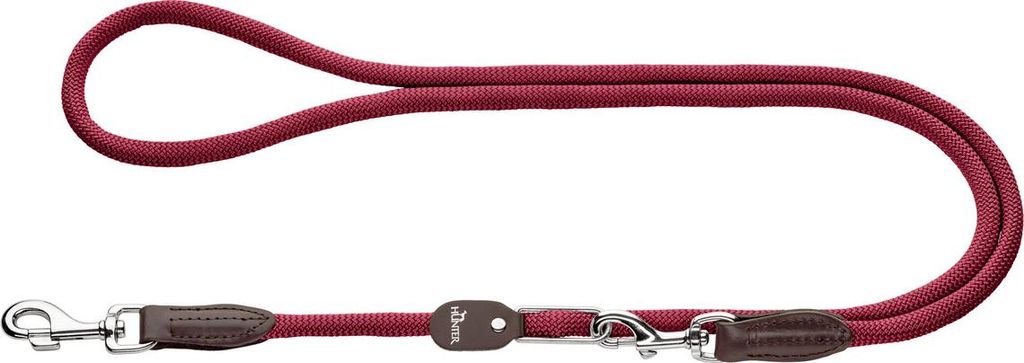 Hunter Vario-Leine Freestyle bordeaux, Maße: 10 mm / 260 cm