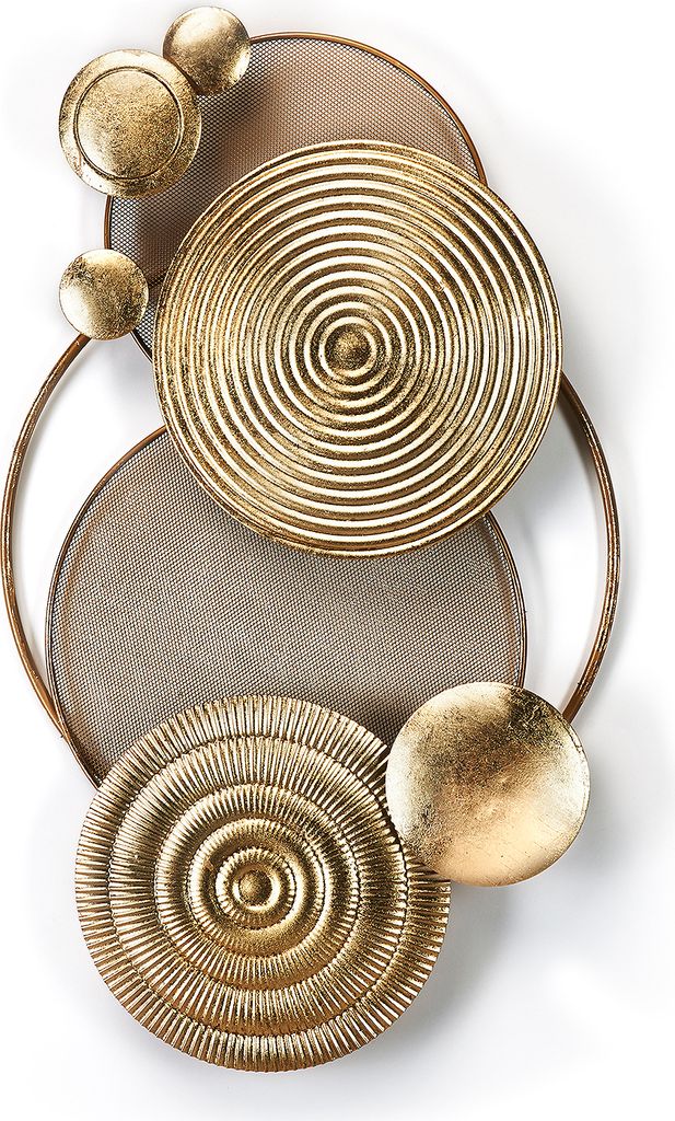 Kobolo Wandbild Wanddeko Metallbild 3D - GOLDEN - aus Produktbild 5