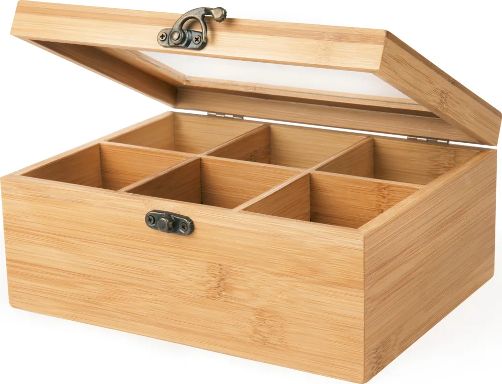 Excelsa turbox te 6 scomparti Eco Living bambù 21x16 cm naturale