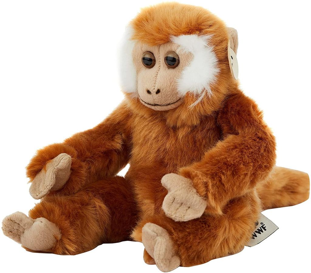 Peluche WWF - Bébé singe brun clair (23cm) réaliste Peluche Image du produit 