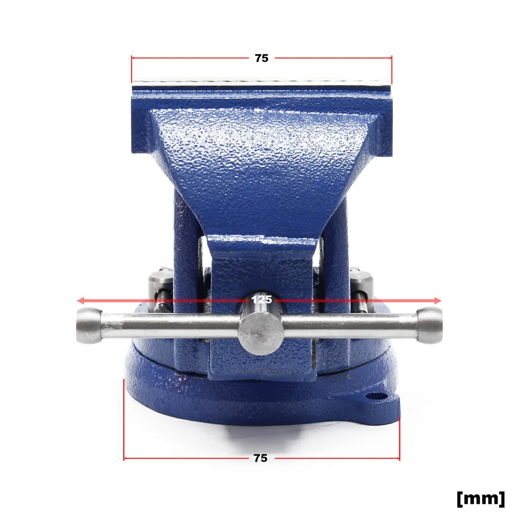 Étau d'établi 75 mm Heavy Duty : fixez vos pièces lourdes sans glisser - 4