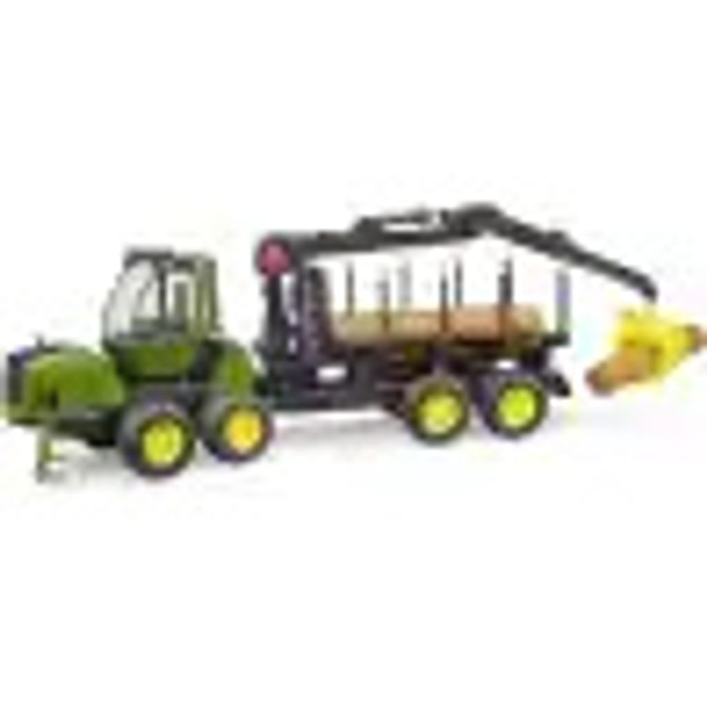 Bruder 02133 - John Deere 1210E bagr s drapákem na dřevo, Obrázek produktu 36