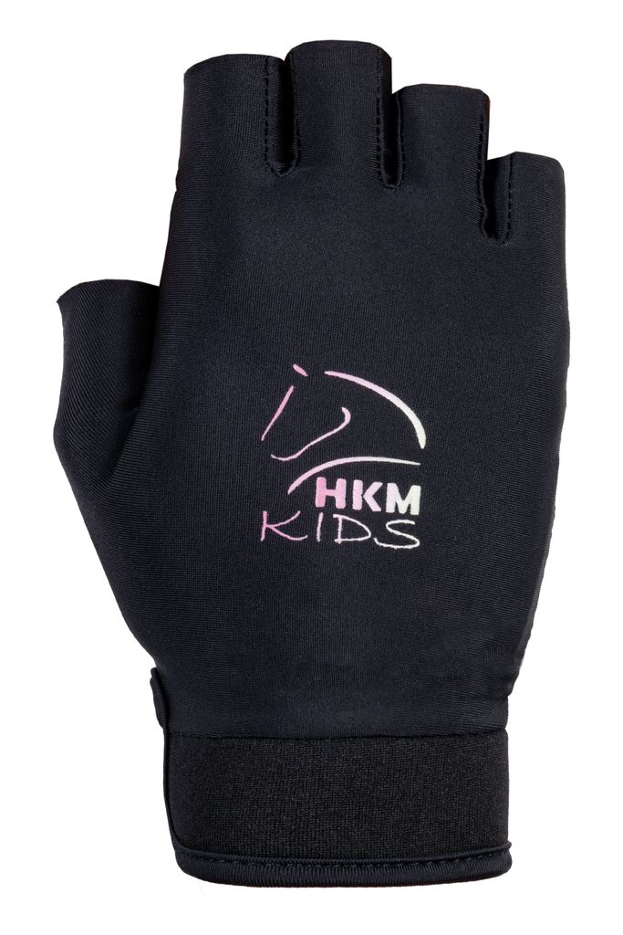 HKM Kids Handschuhe Hobby Horsing Schwarz/Grau 6