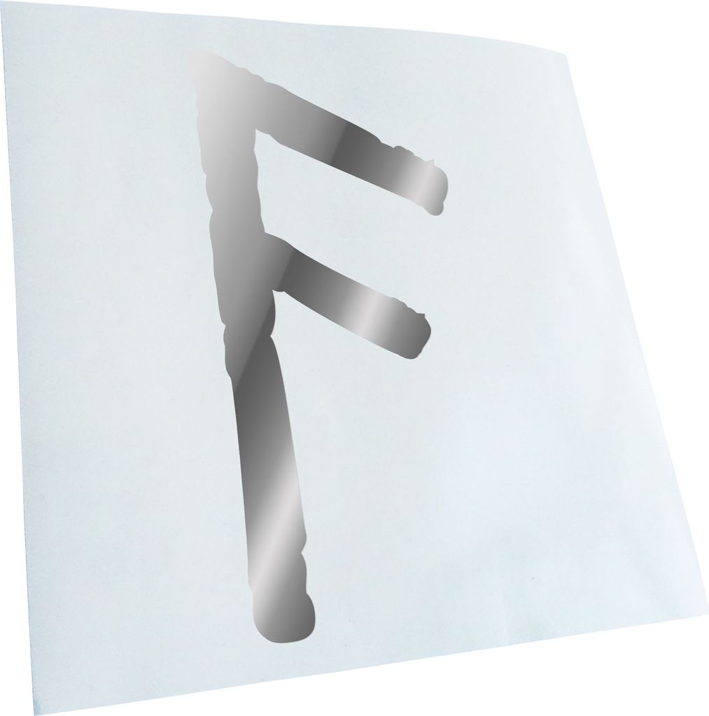 Kiwistar - Autoaufkleber - Futhark ANSUZ Rune - Neon Matt - Aufkleber für Auto Kfz Fahrrad, LKW, Truck Mofa