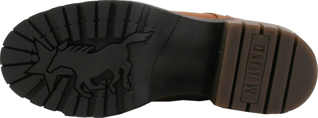 Mustang Damen Schnürstiefelette Stiefelette Booty 1397-501, Größe:40 EU, Farbe:Braun