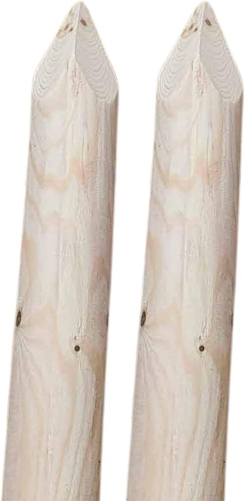 TIMBERMIK ø 8cm 2-Pack Spitze Holzpalisaden Länge: 240 cm Produktbild 