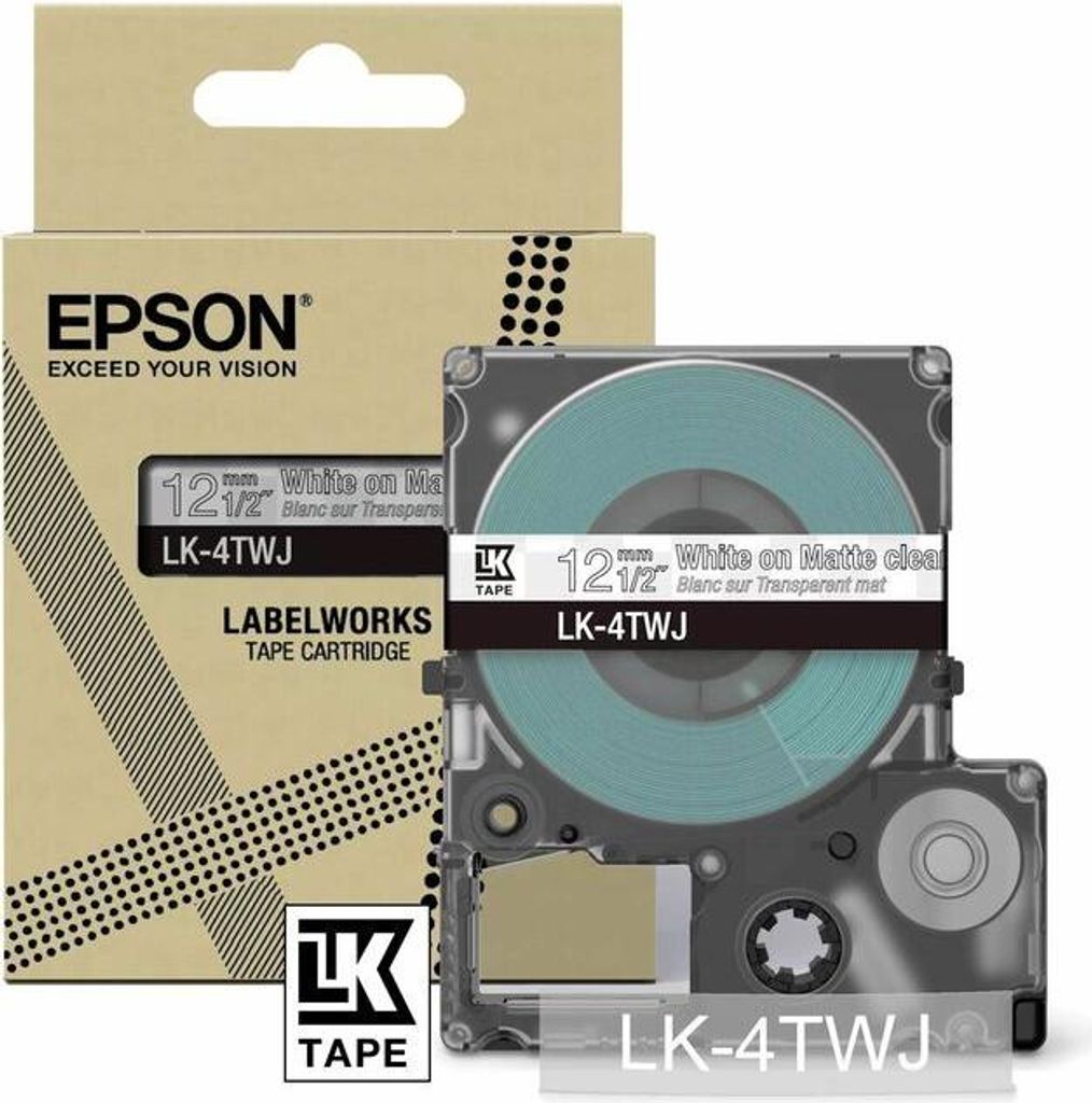Epson LK-4TWJ Nero, Trasparente Immagine del prodotto 